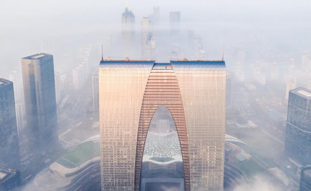 苏州现平流雾景观 看似“天空之城”