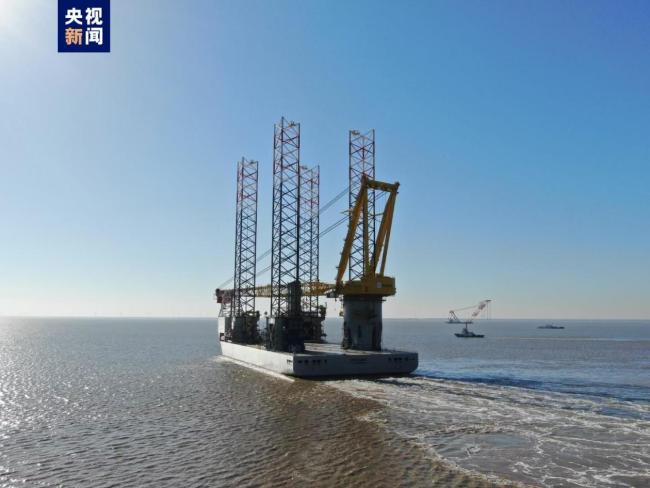 全球首艘3200吨级自升式风电安装船N966今交付启航